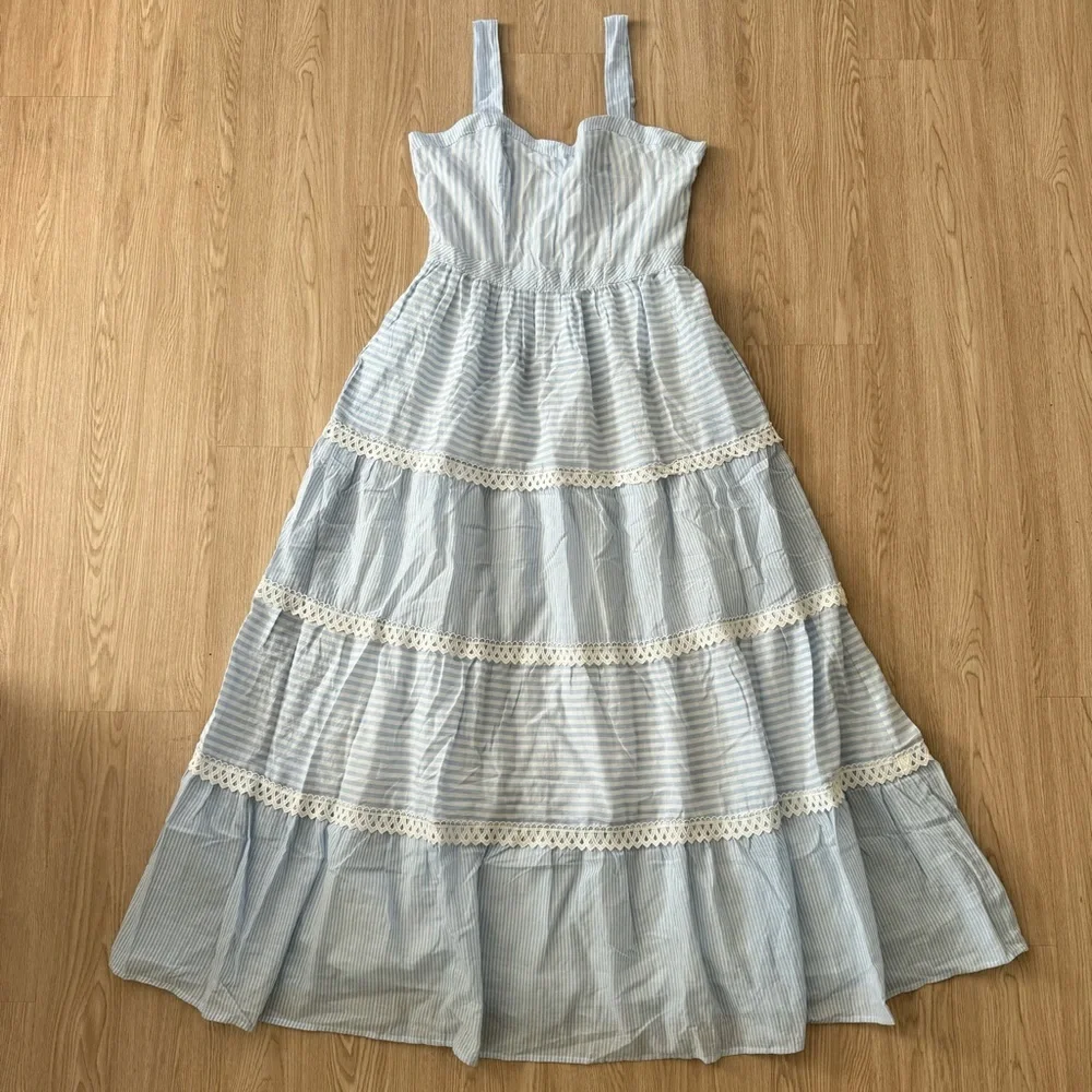 Petal & pup striped maxi dress nwot - Picture 4 of 4